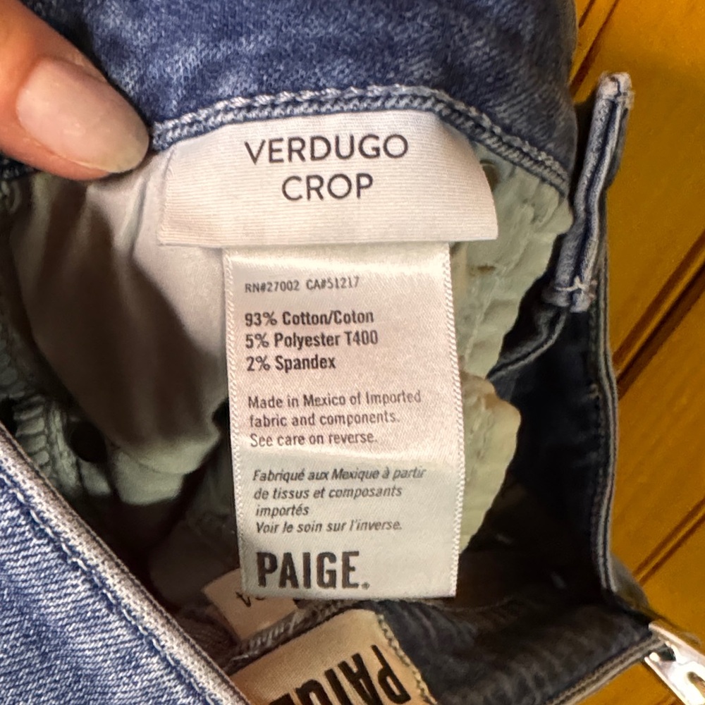PAIGE (Anthropologie) Women's Skinny Jeans in Blue - Picture 3 of 6